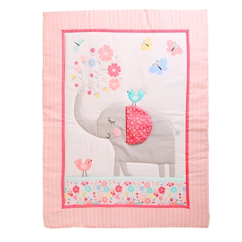 

100% brushed polyester baby quilt/comforter for baby boy and girl