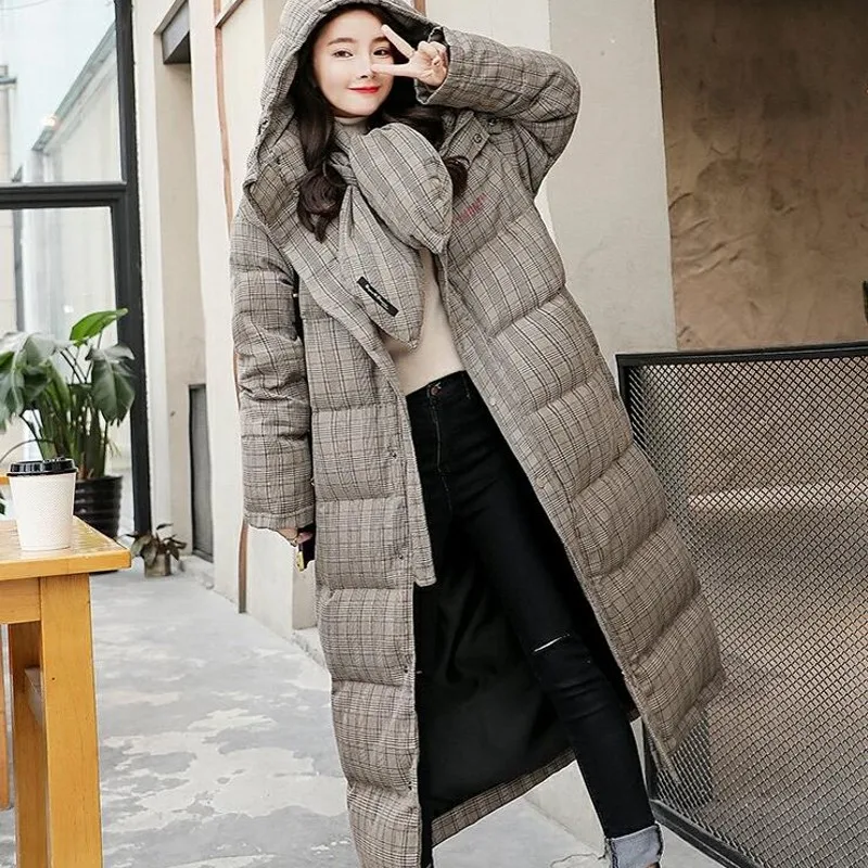 

X-long Women Parkas Winter Coat Female Cloting Outerwear Cotton-padded Jacket Jackets And Coats 2023 Winter Thick Jackets