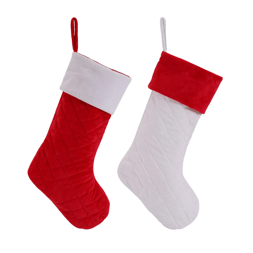 velvet christmas stockings beautiful 2018 christmas ornaments hanging kids gift supersoft velvet stockings red white plaid super soft velvet christmas stockings beautiful 2018 christmas ornaments hanging kids gift supersoft velvet stockings red white plaid super soft