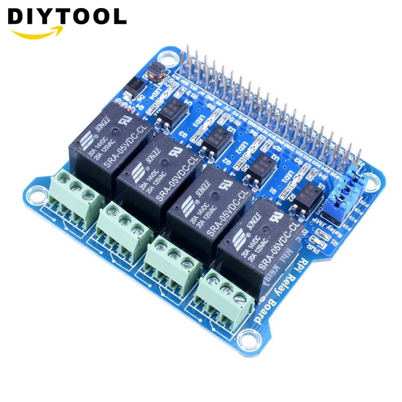 

1PCS Raspberry Pi Power Relay Board Expansion Module Shield Supports RPi A+/B+/2 B/3 B for Home Automation Intelligent
