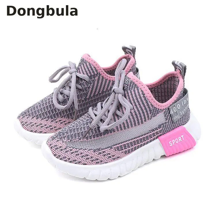 

New Boys Girls Sneakers For Summer kids Flat Mesh Shoes Fashion Casual Sport Children Pink Light Soft Breathable Running Shoes