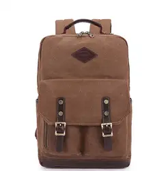 Сумка для ноутбука Горячая Распродажа брендовый высококачественный мужской холщовый рюкзак мужской модный студенческий рюкзак для