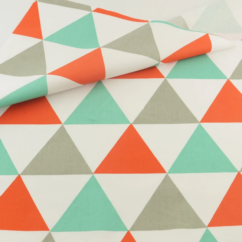 

Three color Geometric Woven Bedding Decoration Home Textile Patchwork Sewing Cloth Craft Teramila Fabrics Tecido