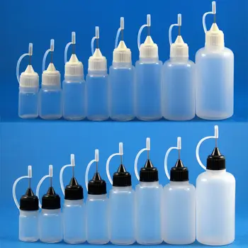 

5pcs 3ml 5ml 10ml 15ml 30ml 50ml Plastic Squeezable Drop Bottle Metal Dropper Needle Tip Liquid Cig Oil E juice Fill container