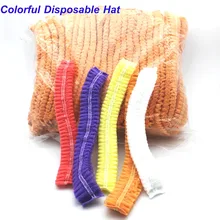 100 шт Одноразовые шапочка для душа нетканые плиссированные анти-шапочка для душа гостиничные принадлежности для салонов набор нетканые душевые колпачки s