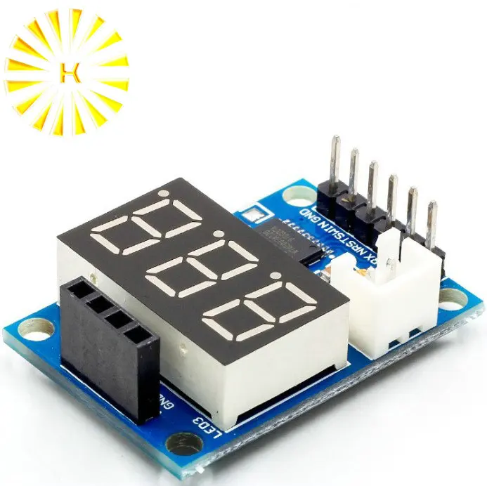 

Ultrasonic Distance Measurement Control Board HC-SR04 Test Board Rangefinder Digital Display Serial Output