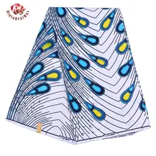 Анкара африканская полиэфирная восковая ткань Binta настоящий воск высокого качества 6 ярдов африканская ткань для вечерние платья FP6153