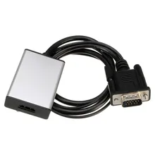 VGA To HDMI Output 1080P HD + USB Audio TV AV HDTV Video Cable Converter Adapter New Arrival
