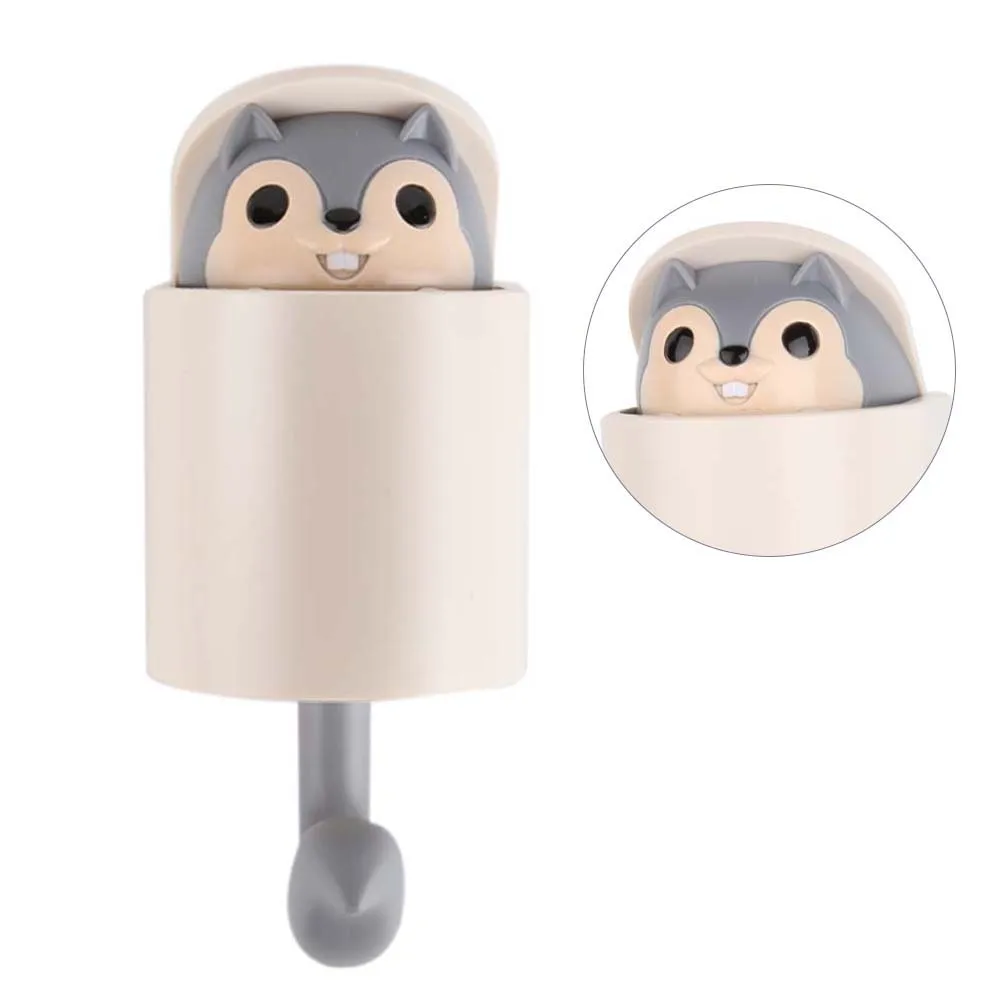 

Creativity Outstretch Squirrel Hook Coat Wall Hook Key Holder Wall Home Decoration Kitchen Hook Bathroom Accessories Coat Hanger