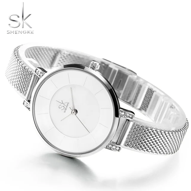 Shengke Original Bracelet Watches for Lady Fashion Dress Gold Charming Chain Sty Shengke Original Bracelet Watches for Lady Fashion Dress Gold Charming Chain Sty