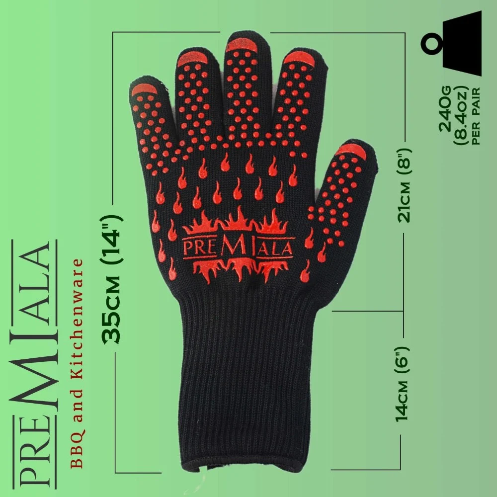 Buy EN 407 Good performance Heat resistant glove BBQ Oven gloves Protecting