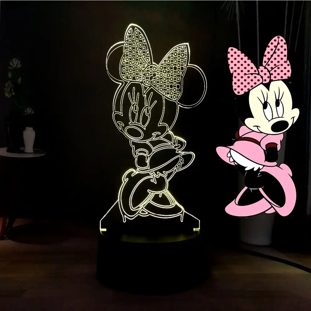 7 Farben /ändern Led Illusion Lampe Touch Schalter USB Tischlampe mit Fernbedienung Schreibtischlampe f/ür Romantische Nacht Valentinstag Liebhaber Geschenk MOPOIN 3D Herz Formen Nachtlichter
