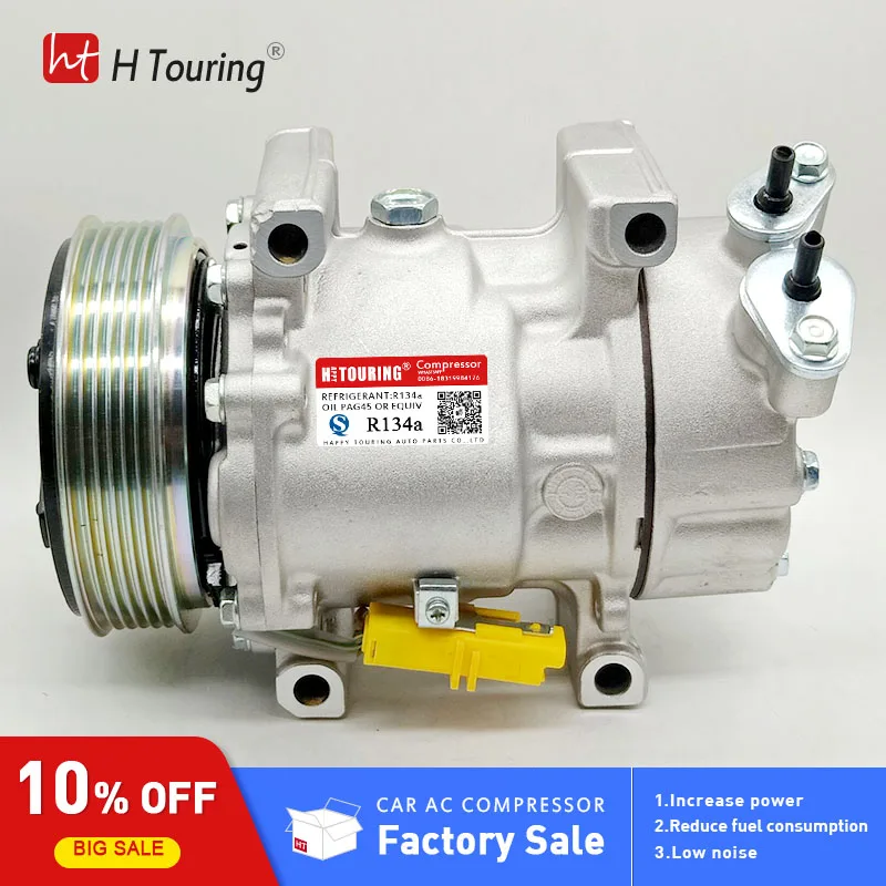 

For Sanden SD6V12 6V12 A/C Compressor For Peugeot 206 307 1998-2010 96390781 9639078180 96462733 9646273380 96462738 9646273880