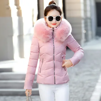 

Cotton women short Korean version of the down cotton pad Slim thick cotton jacket 2018 new ladies winter coat