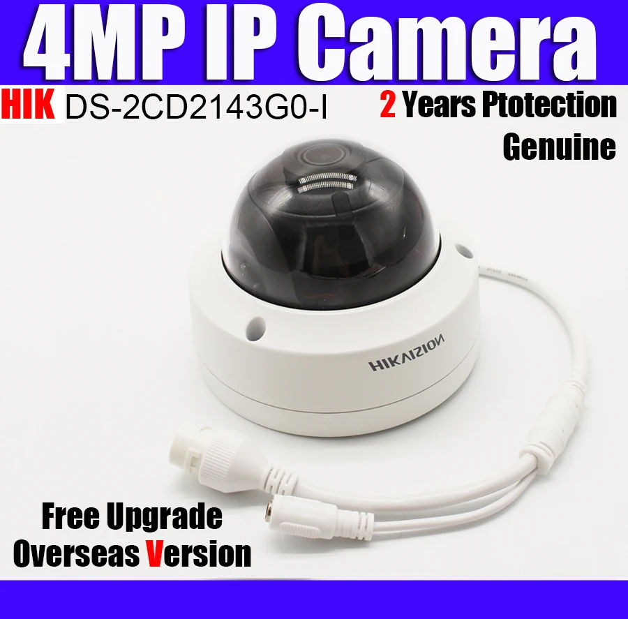 HIkvision оригинальная DS-2CD2143G0-I 4 МП купольная сетевая камера POE H.265 IR 30 м IP67 слот для sd-карты Замена DS-2CD2142FWD-I ip-камера