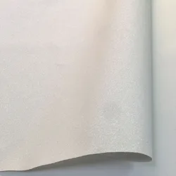 Frosted Fine Glitter Iridescent Vinyl Craft Fabric (White 20x135cm)