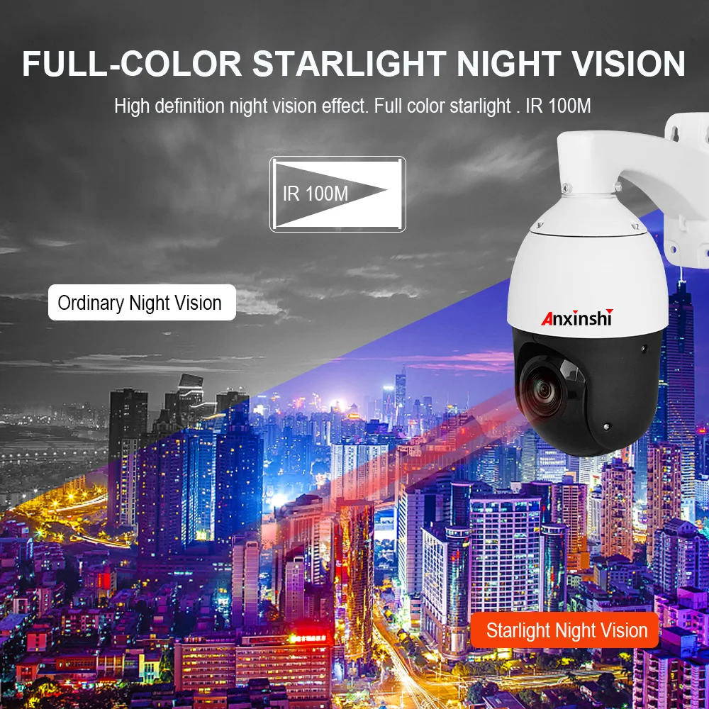 H.265 2MP PTZ IP камера Starlight 20X оптический зум IR 100 м детектор движения Onvif P2P 1080P POE гуманоидная камера с функцией автоматического слежения