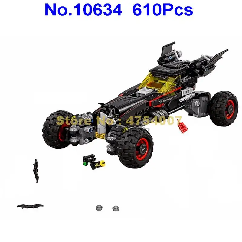 

10634 610pcs batman movie the batmobile bela building blocks 5 figures 70905 Toy