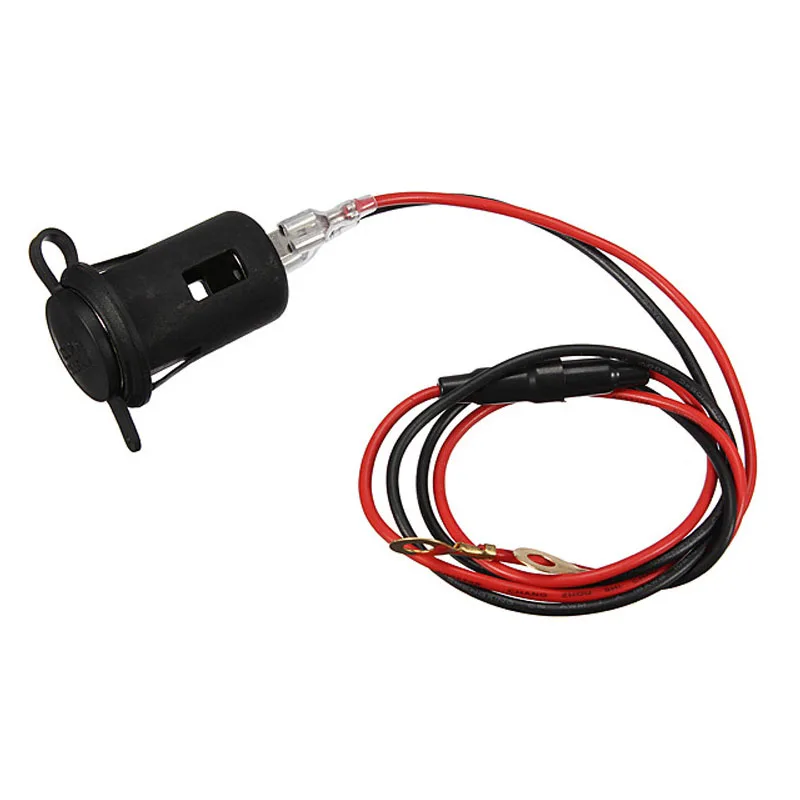Edislight 120 W Мотоцикл гнездо для автомобильного прикуривателя Водонепроницаемый мотор для лодки, для трактора Мощность розетка с предохранителем и провода 12 V-24 V
