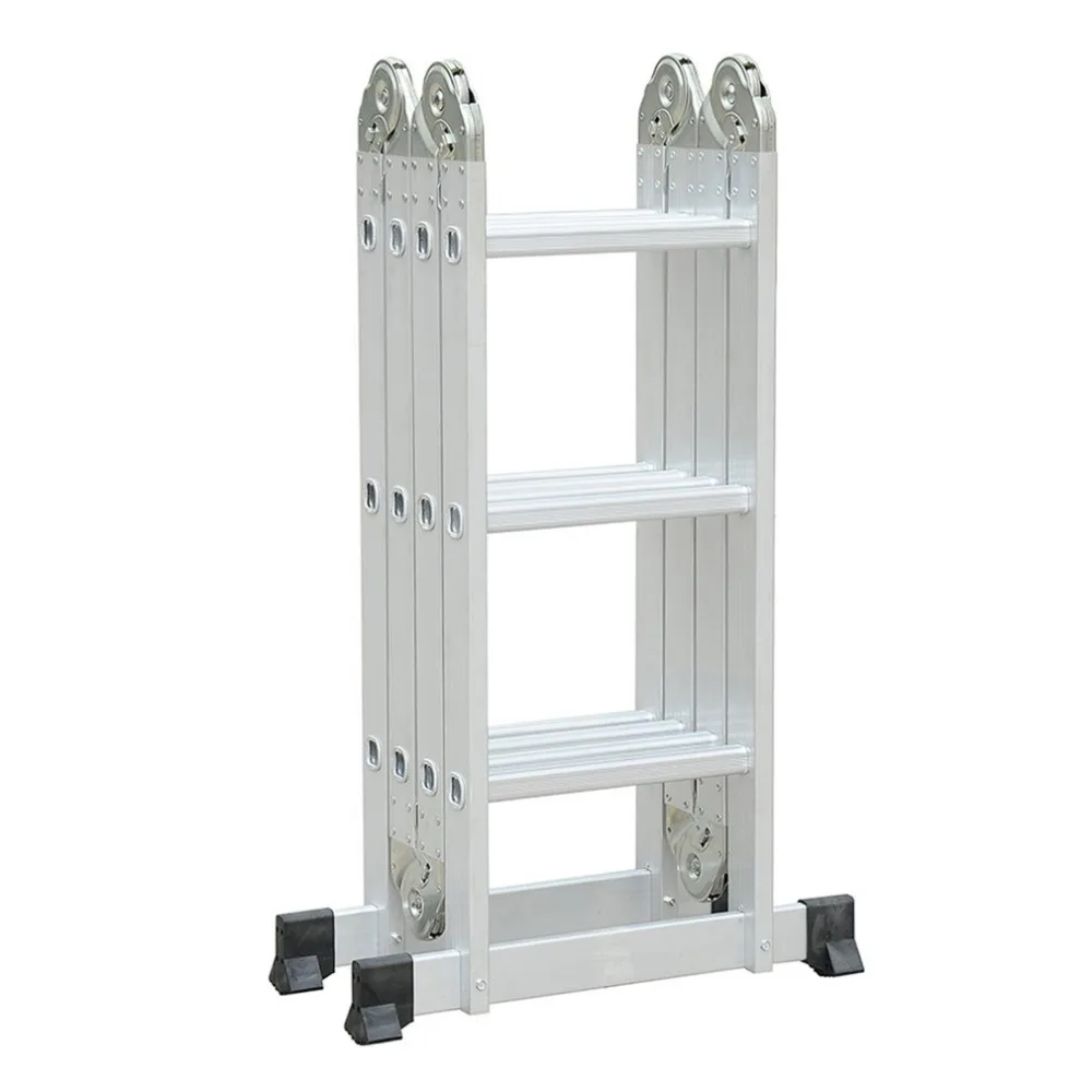 

Newest 4x3/4x4 90cm/120cm Multifunctional Folding Ladder Aluminum Telescopic Ladder For Industrial Or Household