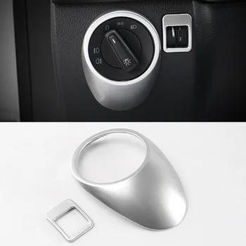 

ABS Matte For Tiguan 2009 2010 2011 2012 2013 2014 2015 Car Headlamps Adjustment Switch cover trim auto accessories styling