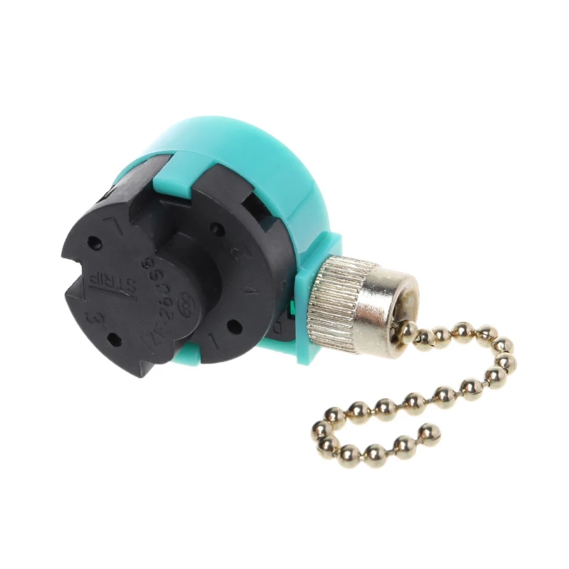 3A/250V 6A/125V Zipper Switch 3 Speed Pull Chain Control Nickel Fan Wall Switch Mar28