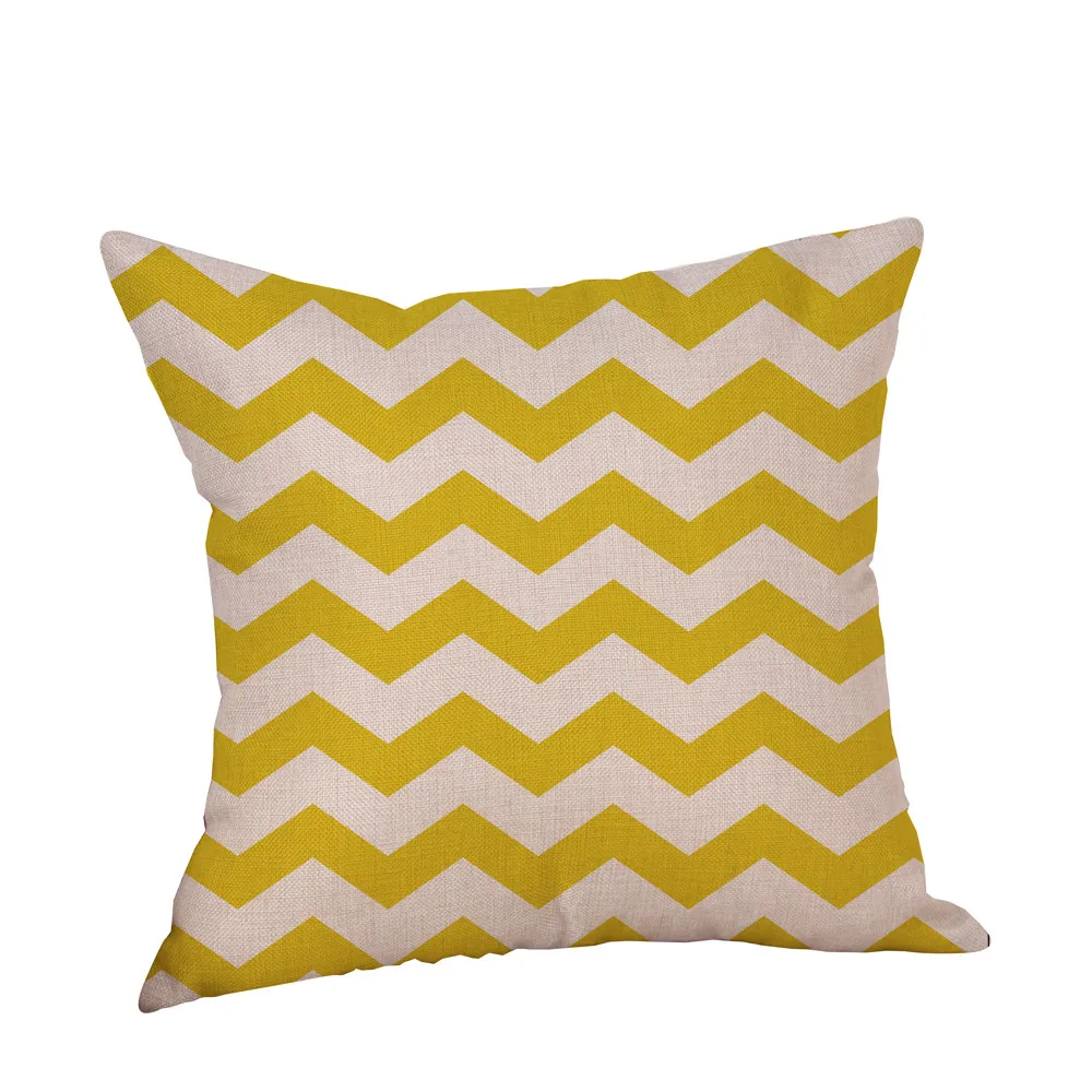 Buy Pillow Case Mustard Yellow Simple Geometric Fall