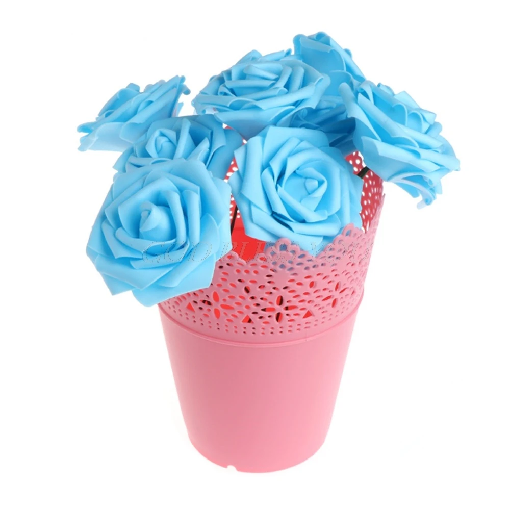 Solid-Color-Floral-hollow-Design-Plastic-Flower-Vase-Garden-Home-Decoration-for-wedding-decoration (1)