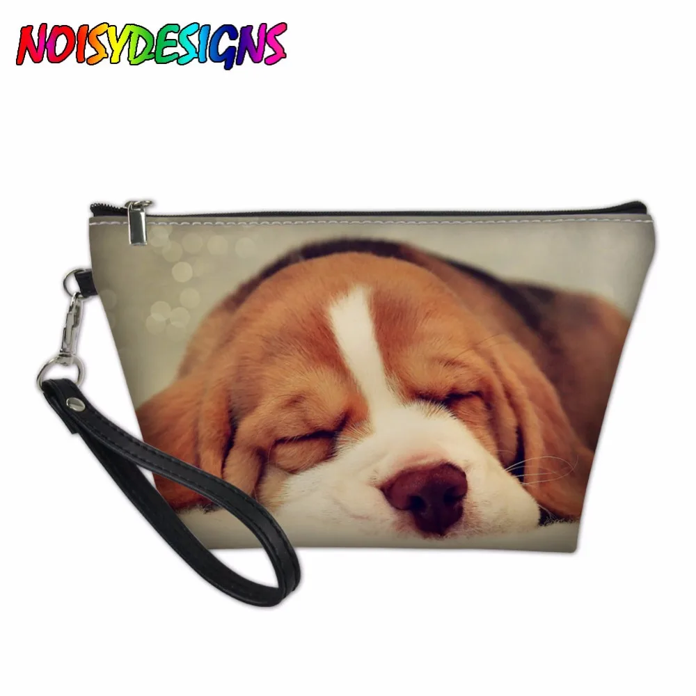 

Beagle Dog Printing Cosmetic Bags Travel Makeup Case Toiletry Bags Organizer Beautician Necessary Clutch Bag Bolsa Feminina