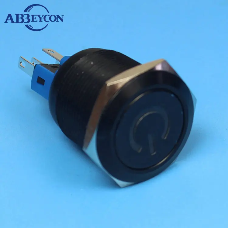 

2256 momentary IP67 22mm PA66 pin pe push button switch plastic 22mm switch