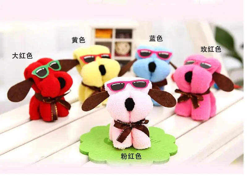 

10pcs/lot! Microfiber Towel Hot New Creative Dog shape cake towel Washcloth Wedding Gifts 20*20cm
