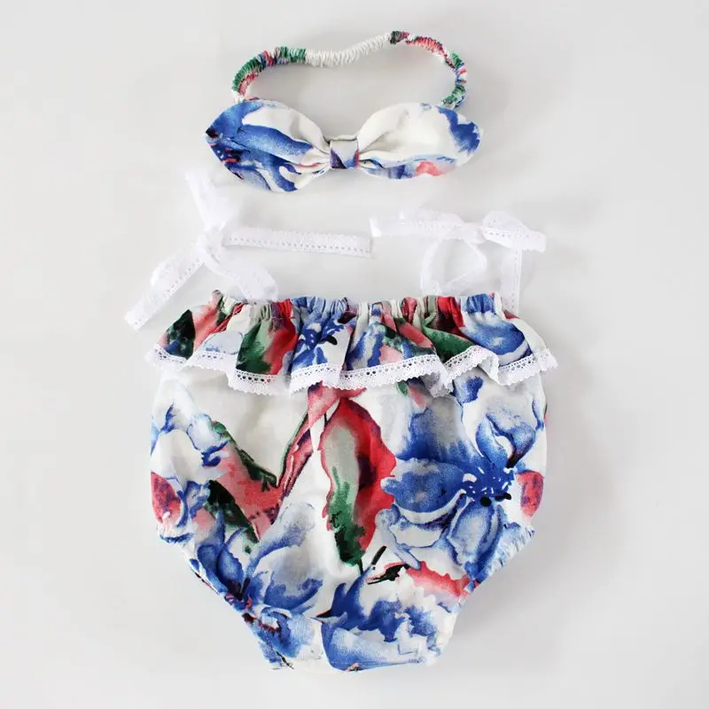 

SHIJ Baby Romper Girls Clothes Set Chinese 100% Linen 2pcs/set Summer Sundress