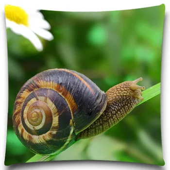 

Natural Insect Snail pattern Sofa Home car Decorative Throw Waist Pillow Case Cushion Cover