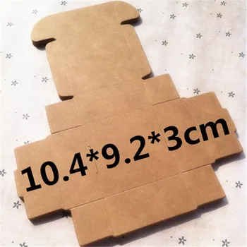 

50 pcs 10.4*9.2*3 cm Kraft paper gift candy box for wedding birthday party good quality