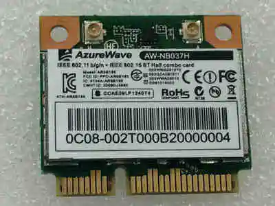 SSEA оптовая продажа новых Atheros AR5B195 AzureWave мини PCI E Wi Fi + беспроводная карта Bluetooth 3 0