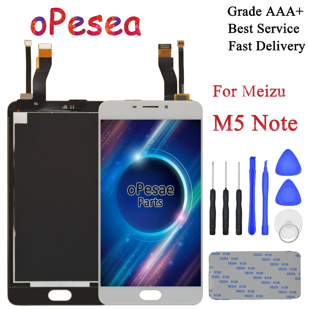 

oPesea 5.5'' For MEIZU M5 Note 5 LCD Display Panel Touch Screen Digitizer Glass Sensor Assembly With Frame Replacement