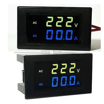 

200A Voltmeter Ammeter Digital LCD Display AC 80~300V Module Combo Meter+ Current Transformer 110v 220v Voltage current