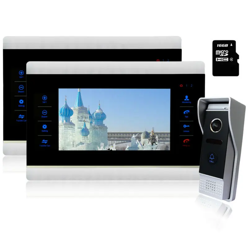 Homefong 2V1 7 Inch Color TFT LCD Video Touch Panel Monitor font b Door b font