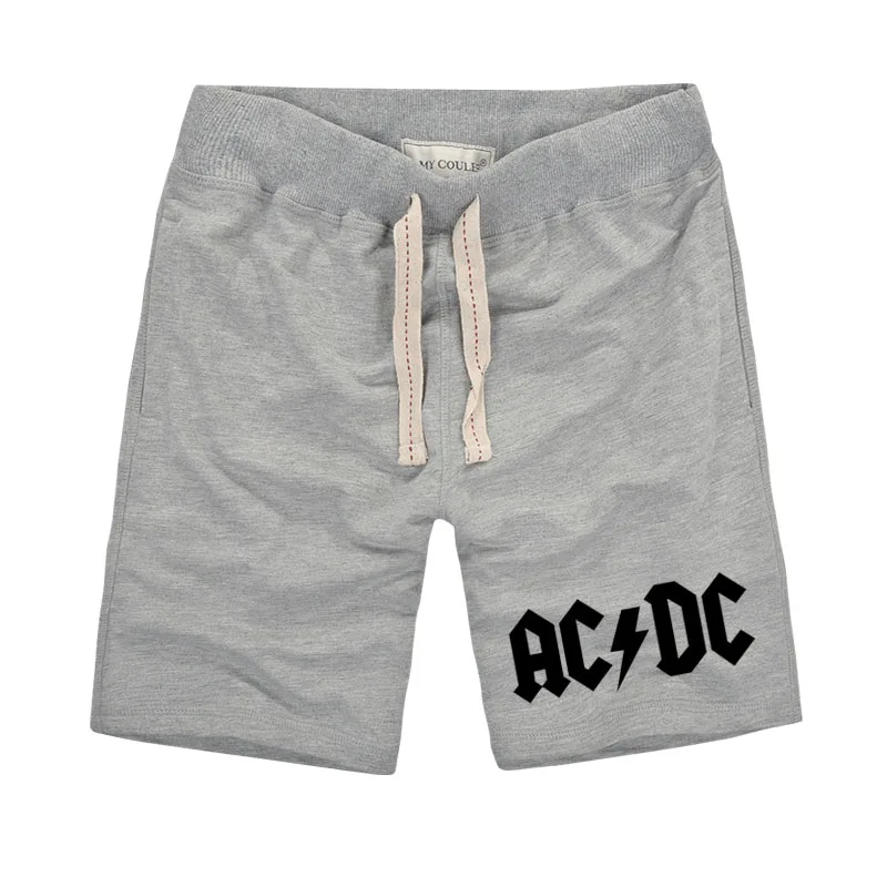 New Brand Men's Casual Shorts with Pocket ACDC Letter Printing Pure Cotton Shorts for Male Workout or Homewear Plus Size New Brand Men's Casual Shorts with Pocket ACDC Letter Printing Pure Cotton Shorts for Male Workout or Homewear Plus Size
