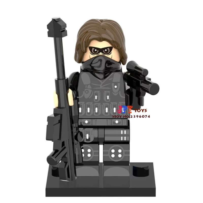 Single Sale superhero Winter Soldier SDCC building blocks model bricks toys for children brinquedos menino