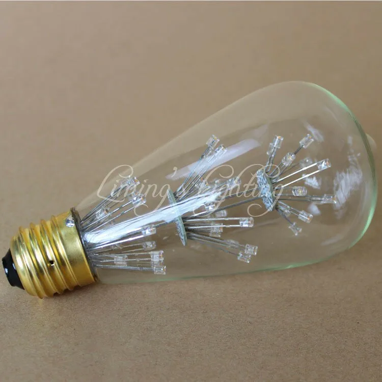 Винтажные лампочки Эдисона E27 лампы накаливания ST64 лампы накаливания карбоновая лампа в виде белки Ретро светильник Эдисона для подвесных ламп