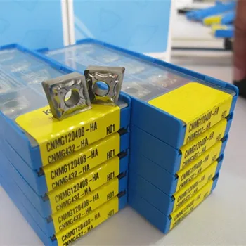 

50PCS CNC aluminum carbide insert CNMG120402/CNMG120404/CNMG120408 -AK H01 Woodworking tools