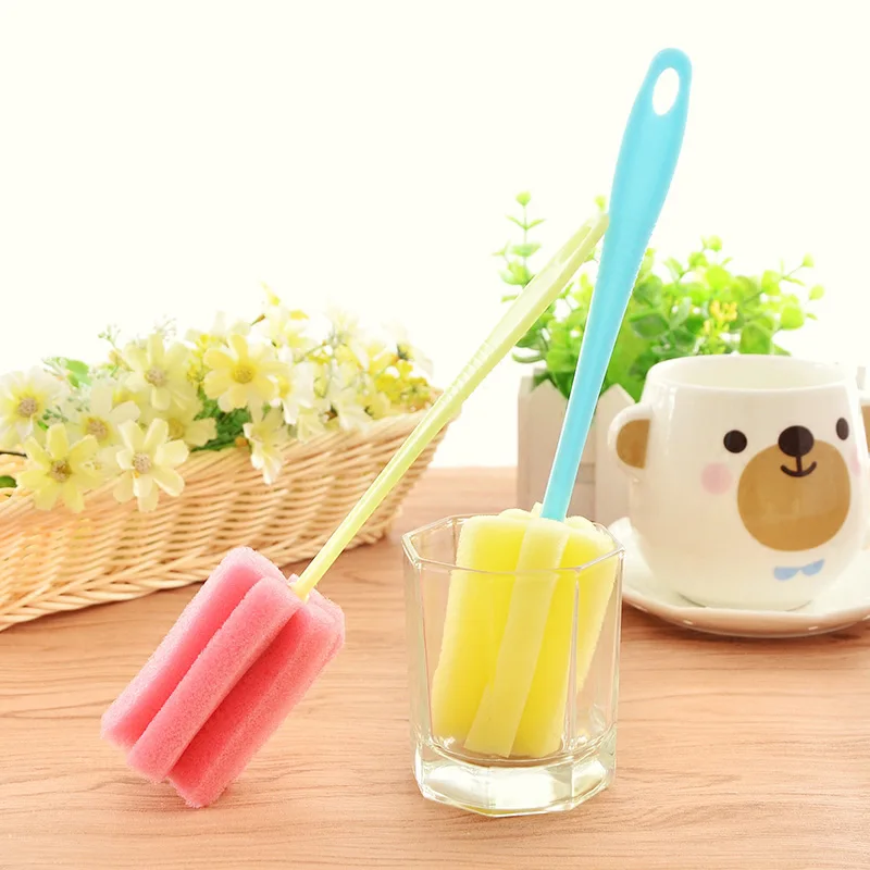 Buy New Sponge Bottle Mug Glass Cup Cleaner Kitchen Washing Brush Cleaning
