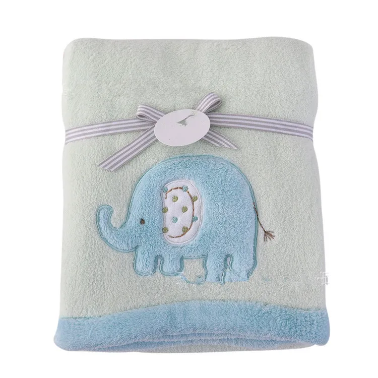 Baby blankets 2016 new thicken font b double b font layer fleece infant swaddle envelope font