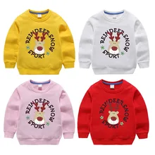 Рождественский свитер Одежда для мальчиков и девочек с героями мультфильмов осенне-зимний теплый свитер с длинными рукавами для малышей детская одежда на Рождество