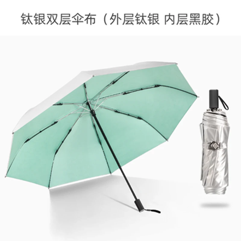 Upf50+ зонтик с серебряным покрытием для женщин, защита от солнца, УФ-защита, 3 раза, цветочный принт, зонтик, портативный, женский, Романтический, Зонт от дождя U5U - Цвет: silver coating  9