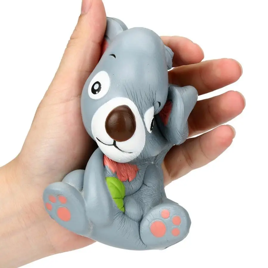 Забавные 12 см милый коала крем Ароматические мягкие игрушки замедлить рост сжатие ремень Kid Игрушка Подарок медведей коала игрушки PU
