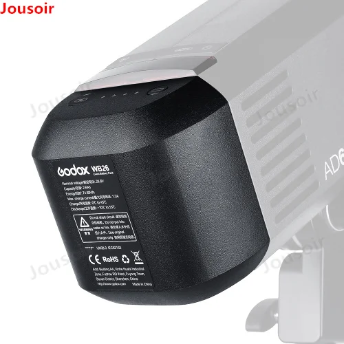 Godox WB26 2 6 Ач AD600PRO литиевая батарея для AD600 PRO CD50Y|Аксессуары фотостудии| |