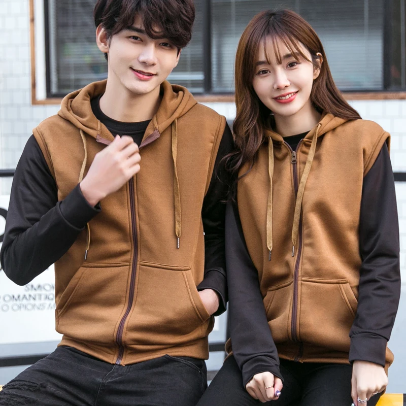 2018 New Arrival Vests Men Women Fashion Casual Solid Hooded Jacket Winter Autumn Waistcoats Mens Sleeveless Jackets Couple Vest | Мужская