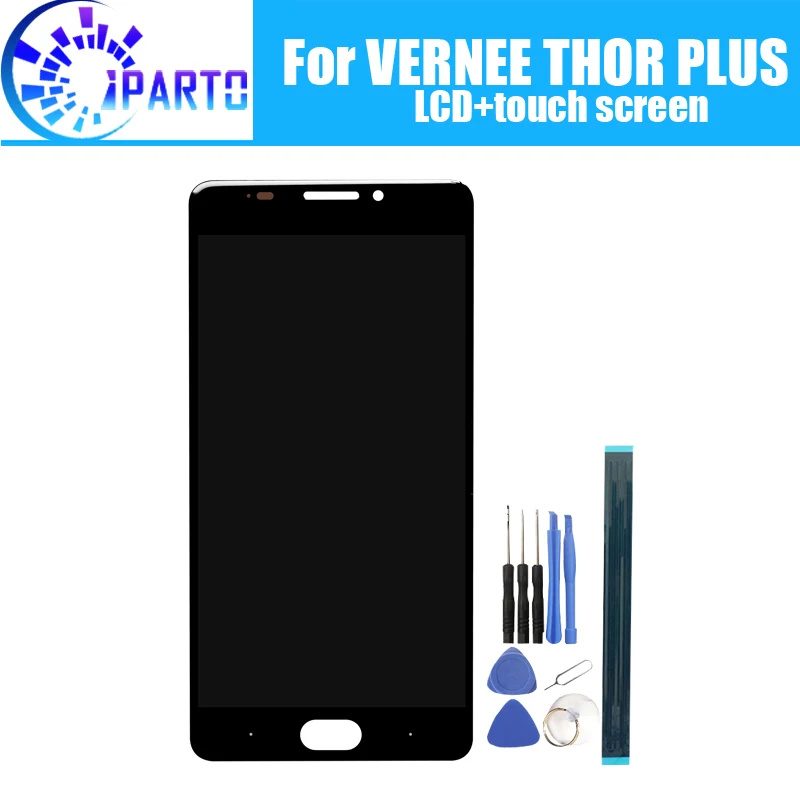 Vernee THOR PLUS ЖК дисплей + кодирующий преобразователь сенсорного экрана в сборе 100%